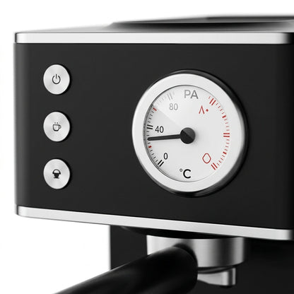20-Bar Espresso Coffee Machine – 2-in-1 Coffee Maker & Milk Frother with 1350W, 1.2L Tank & Analog Dial